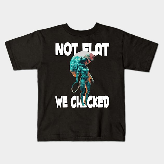 Not Flat We Checked Kids T-Shirt by Tezatoons